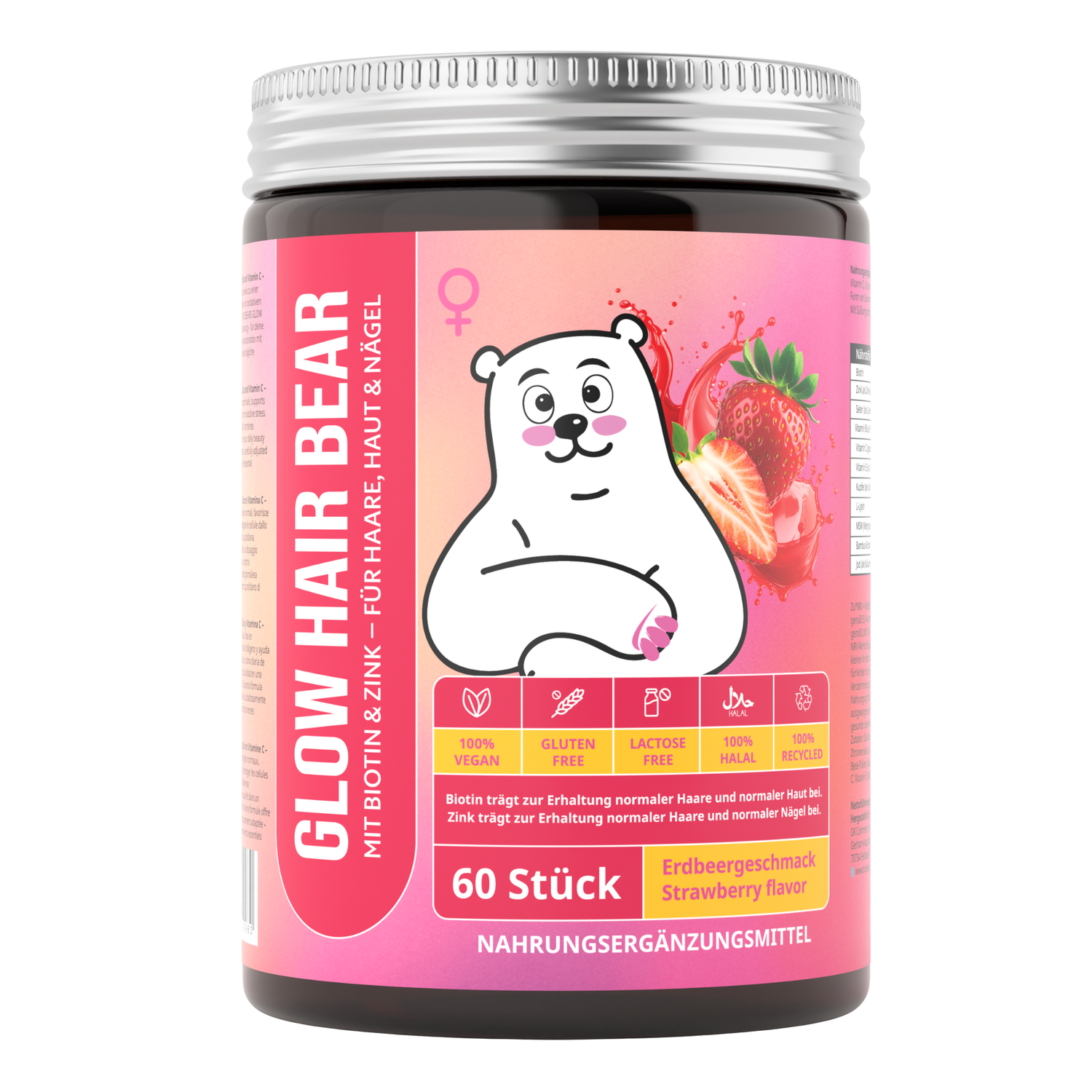 TRUEBEARS® GLOW HAIR BEAR – Für die Erhaltung normaler Haare, Haut und Nägel*